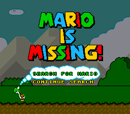 Mario is Missing! (USA) Title Screen